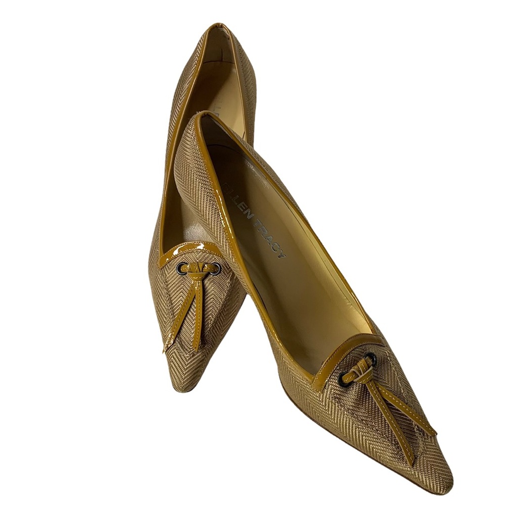 Linda Allard Ellen Tracey Elie Fabric Pointed Toe Pumps Size 7.5